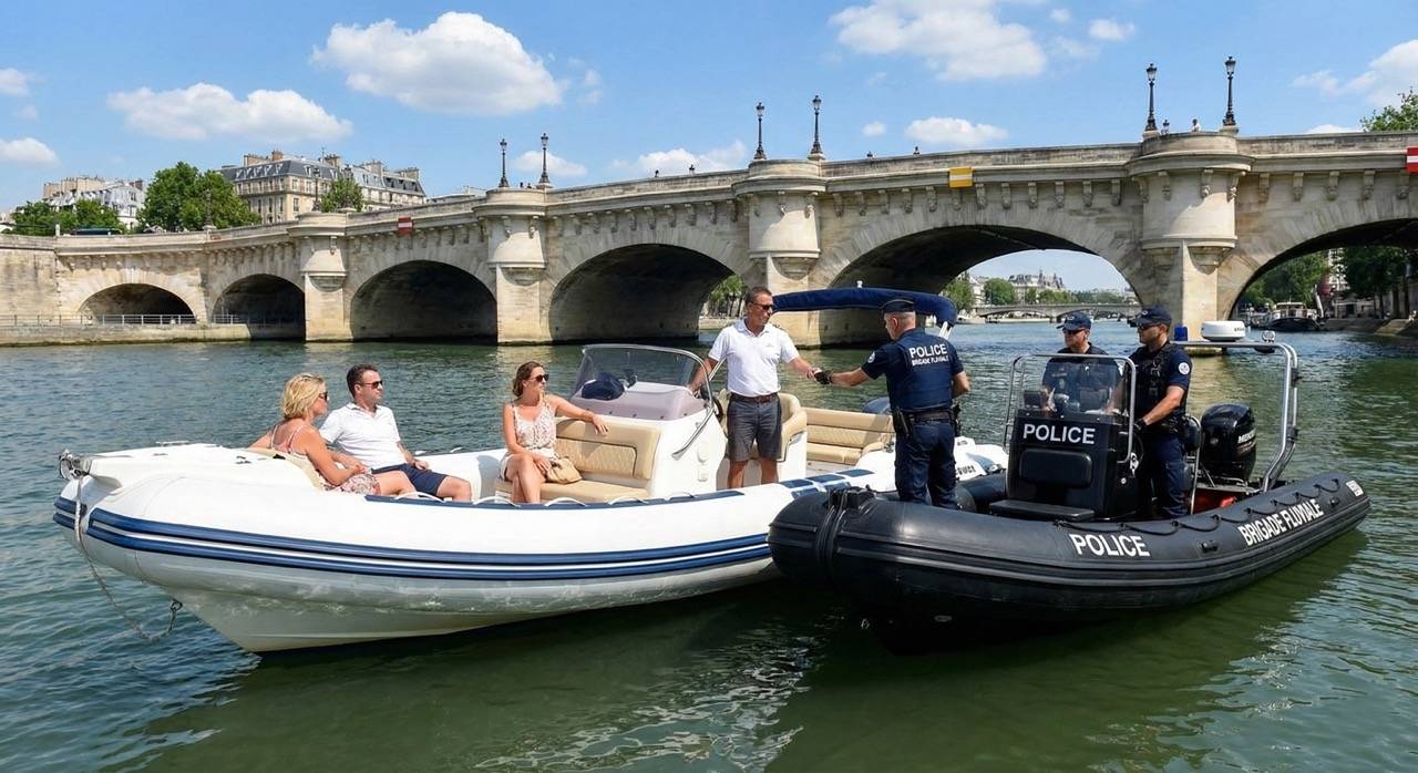 les contrôles de permis bateaux à Paris